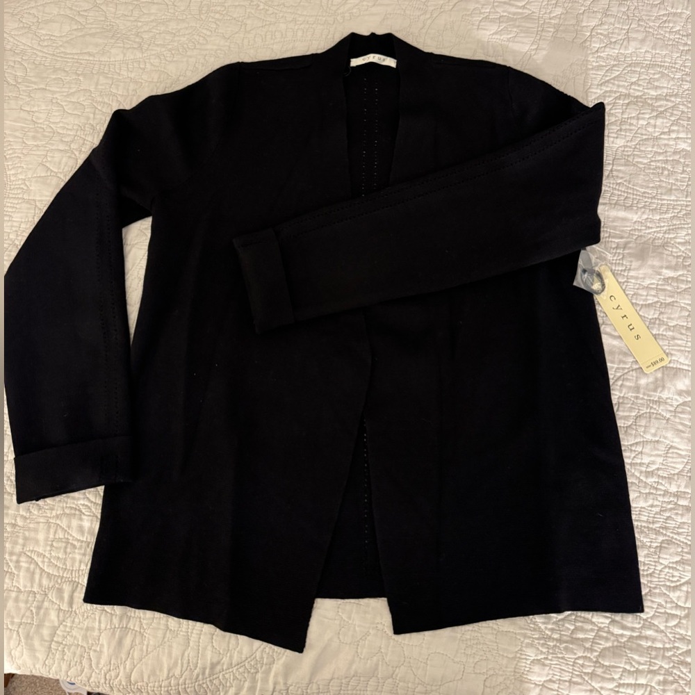 CYRUS Black Women's Cardigan Sweater